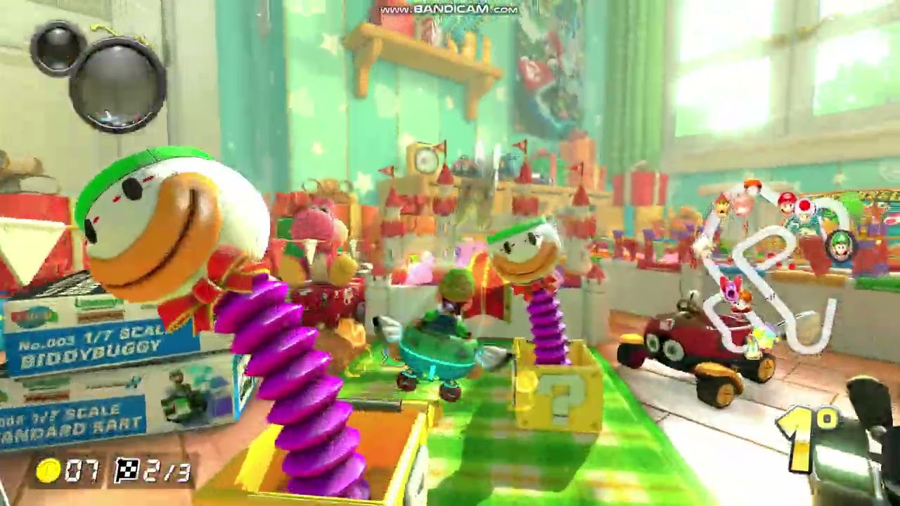 mario kart 8 deluxe bell cup 200cc as luigi part 125