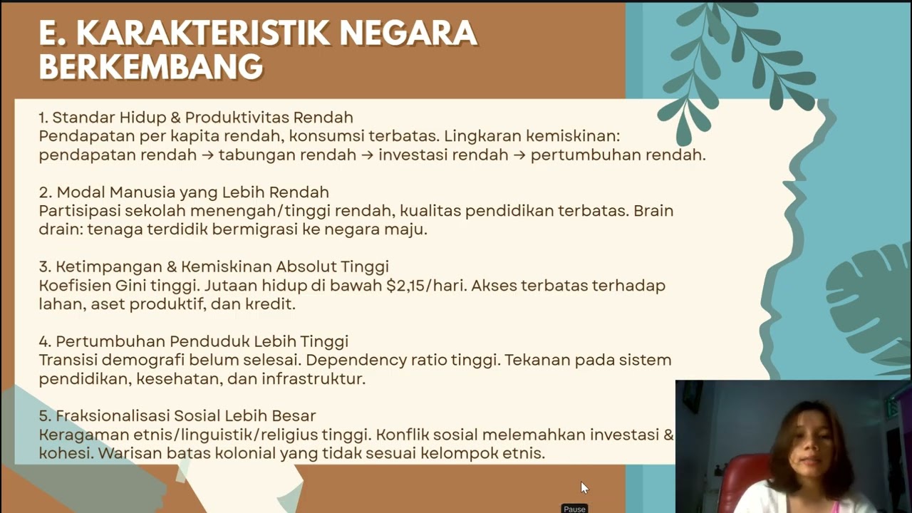 EKONOMI PEMBANGUNAN : PEMBANGUNAN EKONOMI KOMPARATIF (SITI RAHMALIA ARMI 24060150)