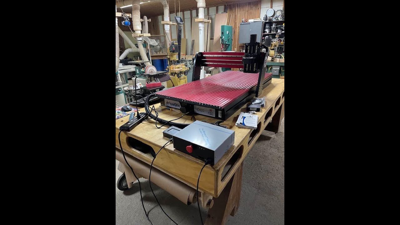 delivering the shark HD 520 CNC machine