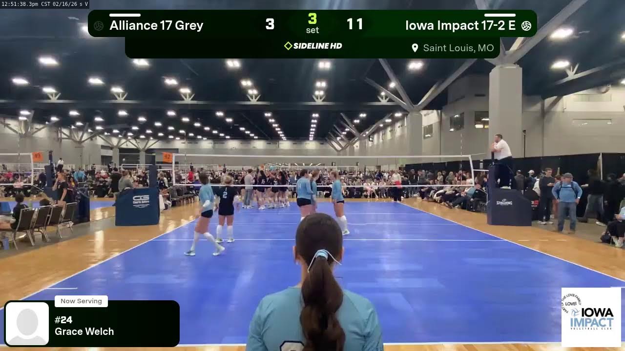 Iowa Impact 17-2 E vs. Alliance 17 Grey (2026.02.16)