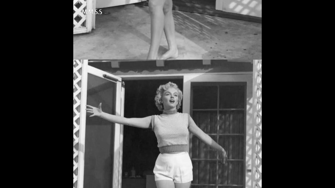 Marilyn Monroe at the Bel Air Hotel Beverly Hills 1953. By Andre de Dienes #shorts