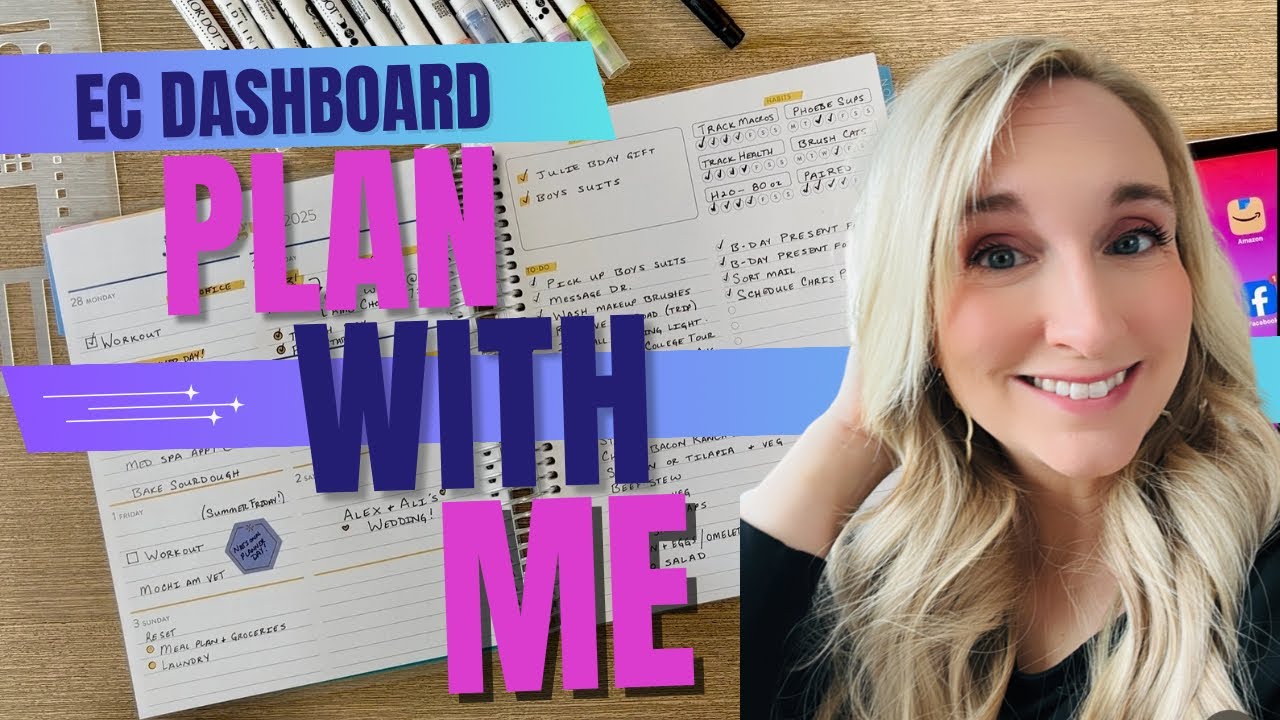 ERIN CONDREN DASHBOARD PLAN WITH ME | AUG 4-10