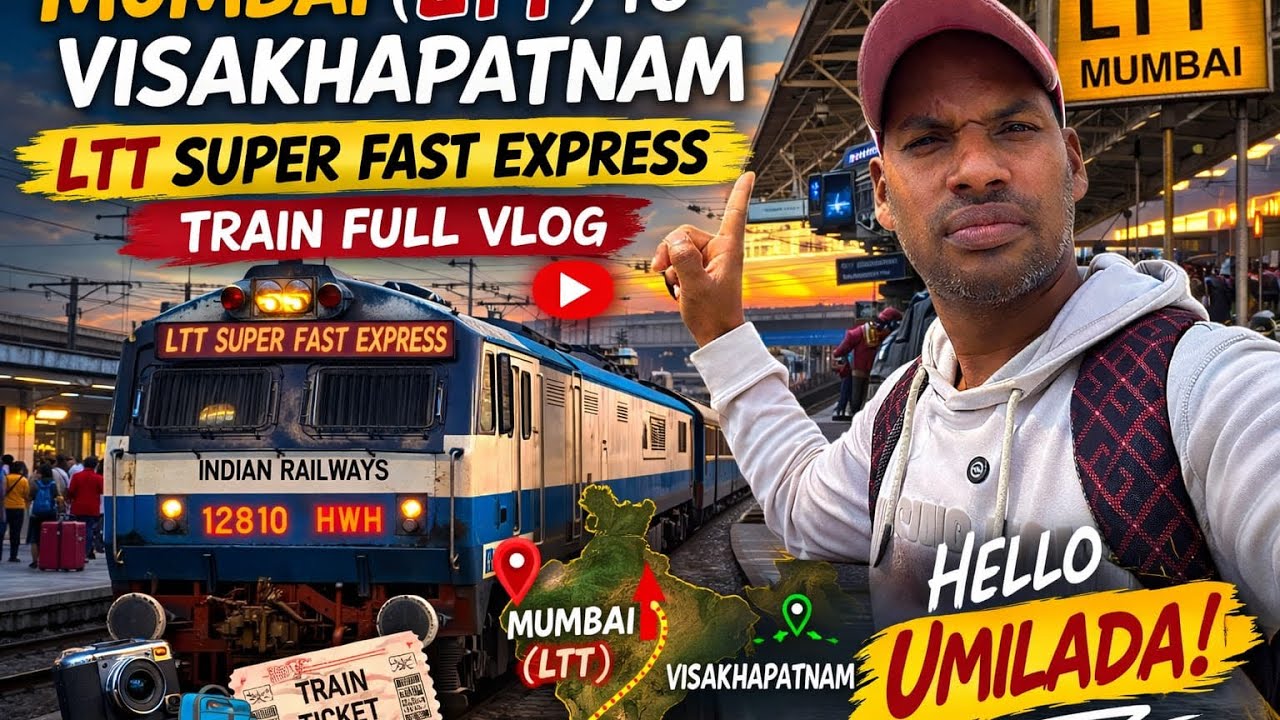 MUMBAI TO VISHAKAPATANAM LTT SUPER FAST EXPRESS JOURNEY DETAILS