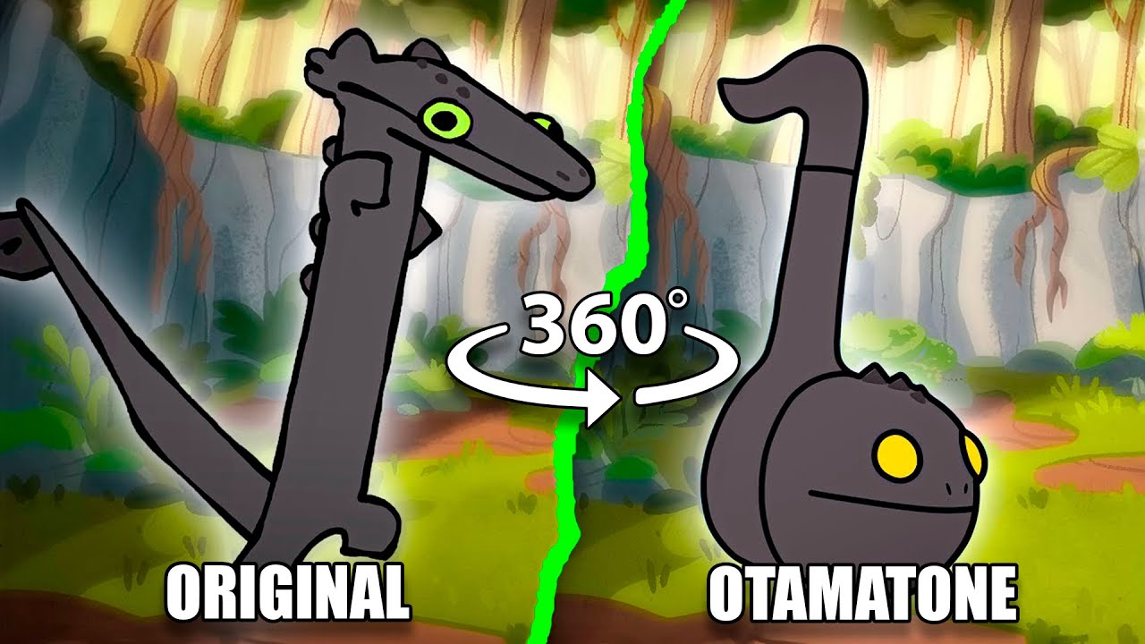Toothless Dance Original vs Otamatone 360º VR