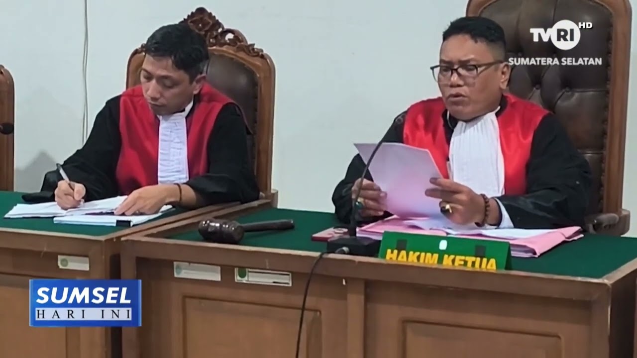 SUMSEL HARI INI - DUA TERDAWA TERJERAT KASUS KORUPSI PMI OKU DI VONIS 1 TAHUN PENJARA
