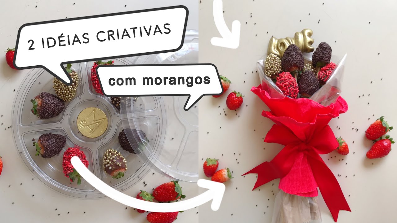 BUQUÊ DE MORANGO E PETISQUEIRA MORANGOS SORTIDOS 👩❤️ - DIA DAS MÃES