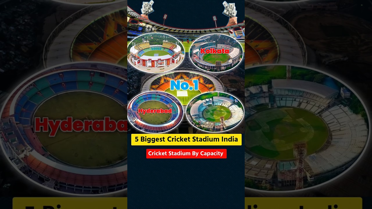 Top 5 Biggest Cricket Stadium in India 😳#shorts