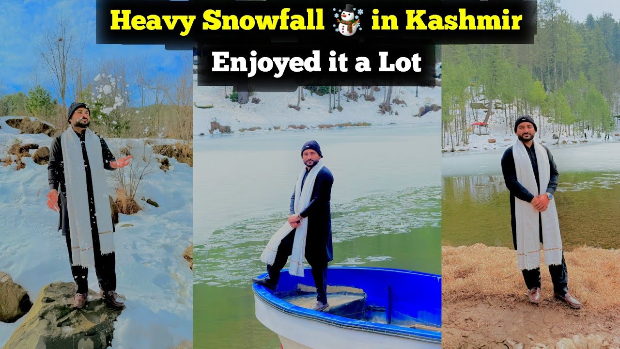 Heavy Snowfall ☃️❄️ in Kashmir || We Friends Wandered Around Together And Enjoyed Ourselves ||