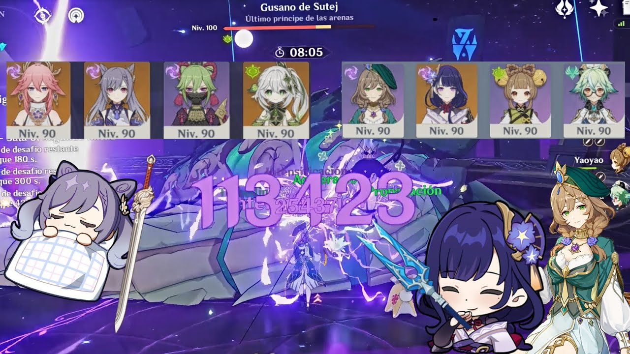 3.5 abyss 12: Aggravated Keqing Miko (Lion's Roar) & Raiden Lisa (The Catch): full 9 stars. リサ【原神】