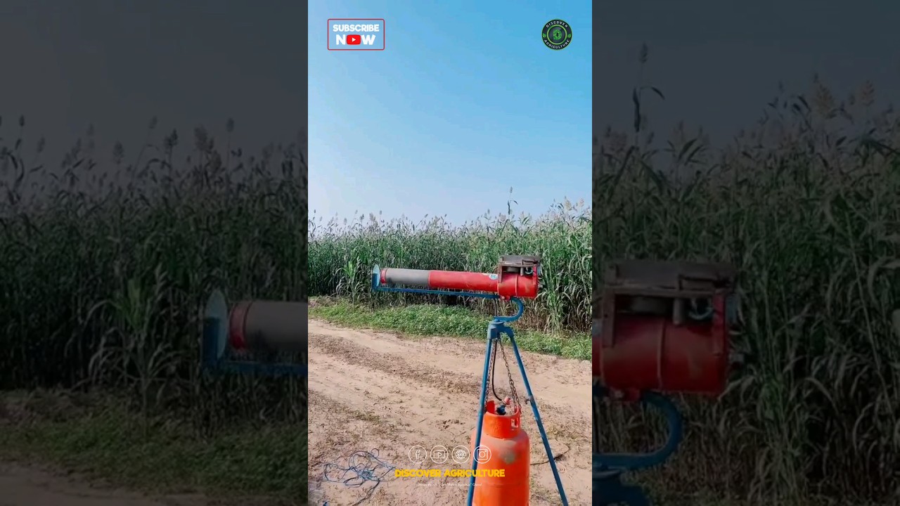 Gas Cylinder Gun 🔫 It protects farm from Animals and Birds 😱