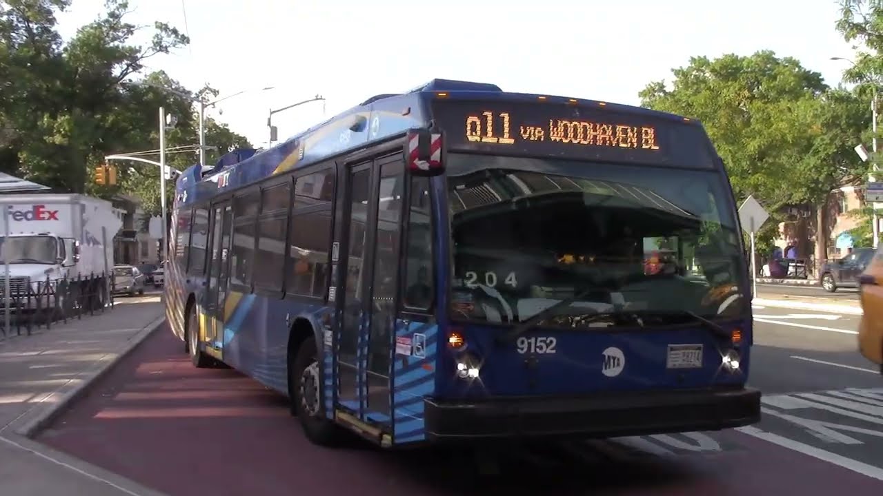 Evening Rush Hour MTA Bus/NYCT Bus Action at Woodhavem Blvd and Jamaica Av