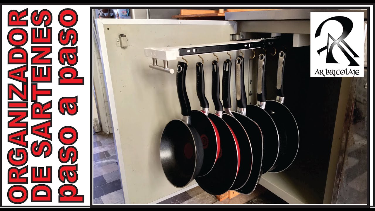 ORGANIZADOR DE SARTENES / CÓMO HACER UN ORGANIZADOR DE SARTENES PARA EL GABINETE DE TU COCINA