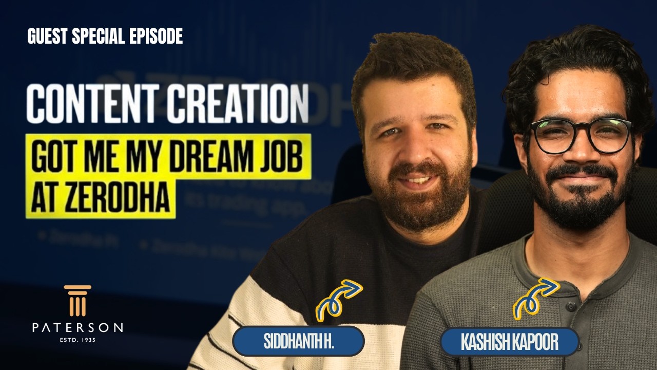 "I landed my dream job at Zerodha by creating content" - Kashish Kapoor | Guest Special Episode