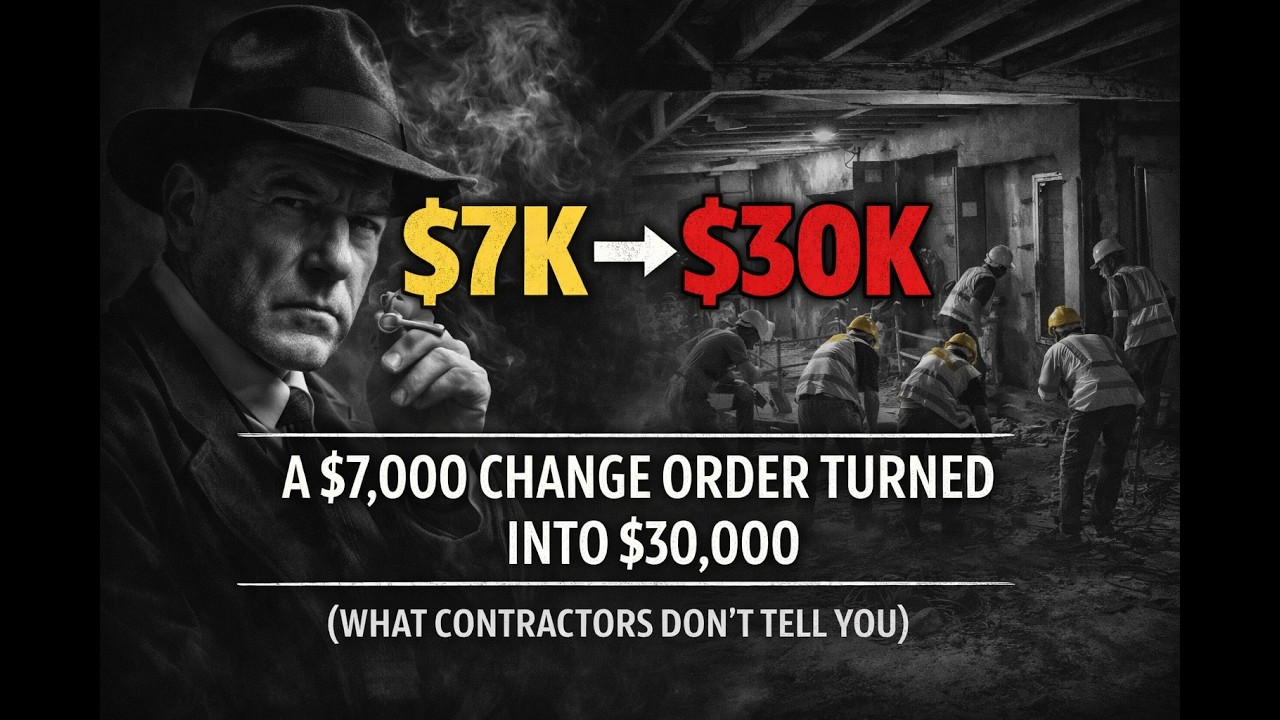 A $7,000 CHANGE ORDER TURNED INTO $30,000 (WHAT CONTRACTORS DON’T TELL YOU)