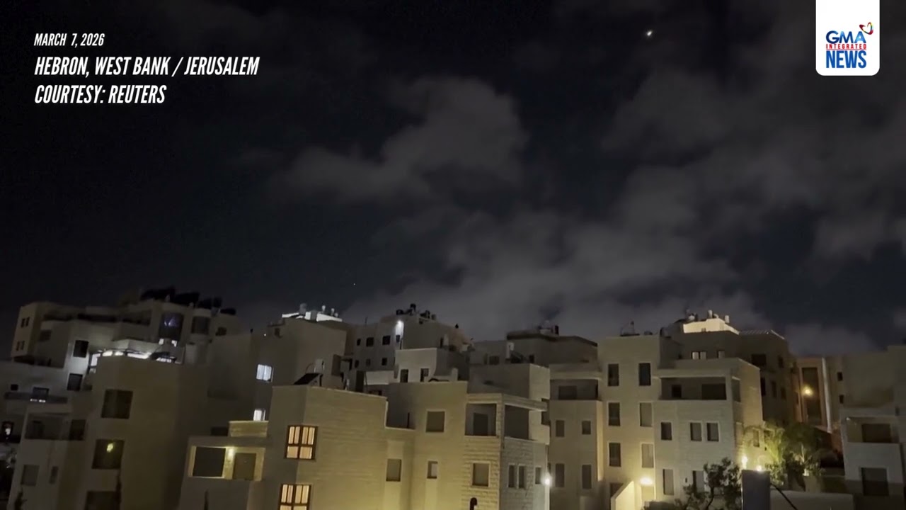 Iranian missiles flying over Israel and the West Bank | GMA Integrated News