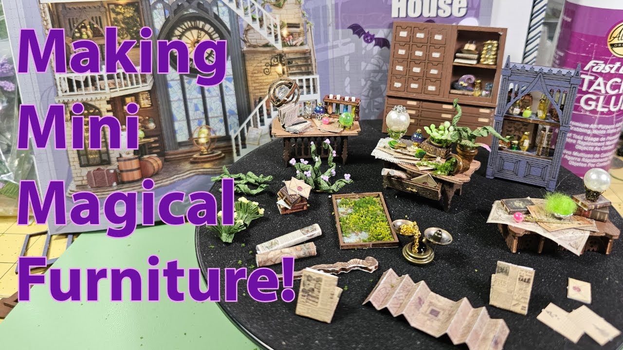 Making a Magic Wizard House! Part 1 🪄🔮🧙‍♂️#dollhouse #miniatures #miniaturefurniture