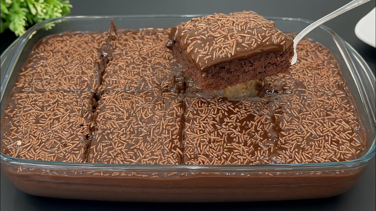 Шоколадный торт на 8 ложек! Очень просто, просто супер! Тает во рту🤤