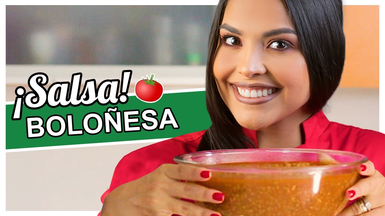 Como hacer SALSA BOLOÑESA con carne molida receta fácil y deliciosa