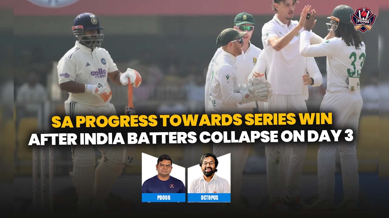 SA progress towards series win after india batters collapse on day 3|Pdoggspeaks