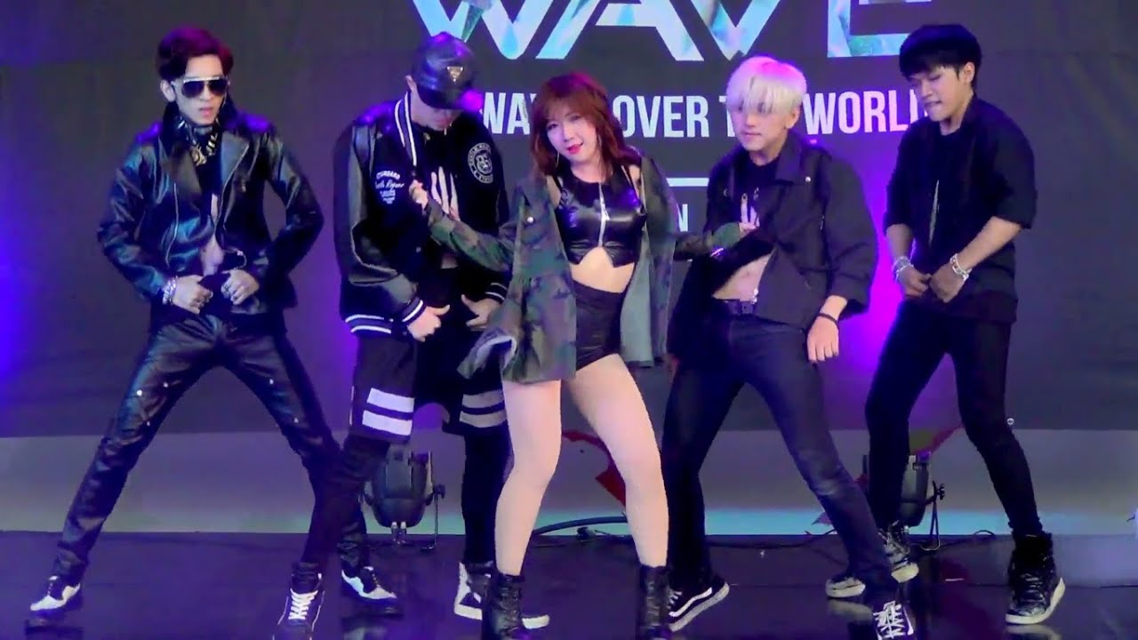 150530 4Raries cover HyunA - Don't Fall Apart + Ice Cream + Red @G-WAVE Cover Dance 2015