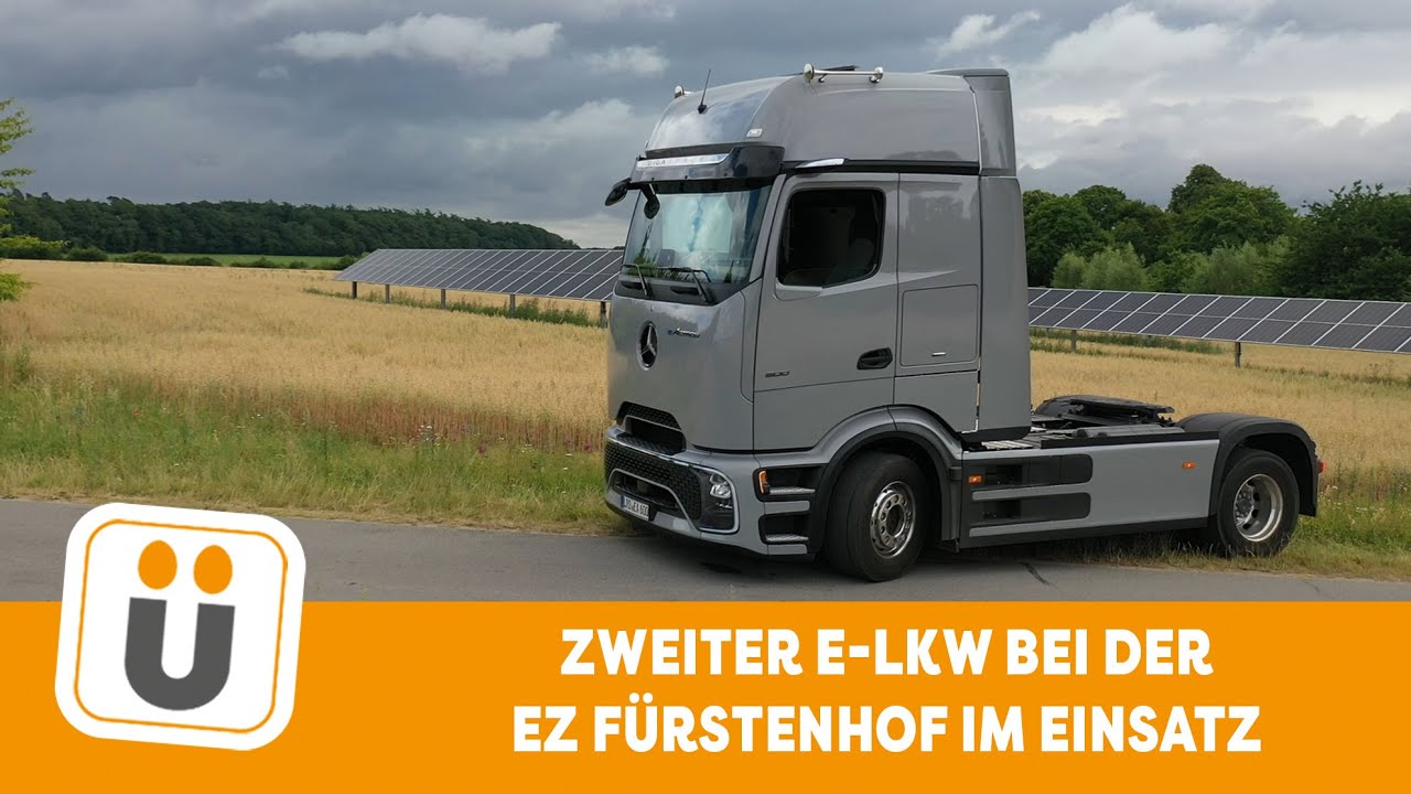 Mercedes eActros 600 im Fuhrpark bei der EZ Fürstenhof