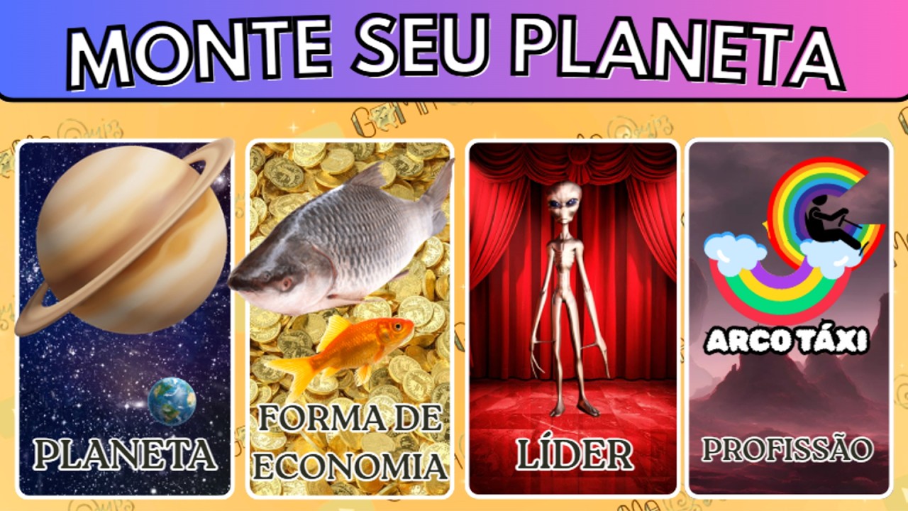 MONTE SEU PLANETA! 🌍 Qual baú você escolhe? 📦