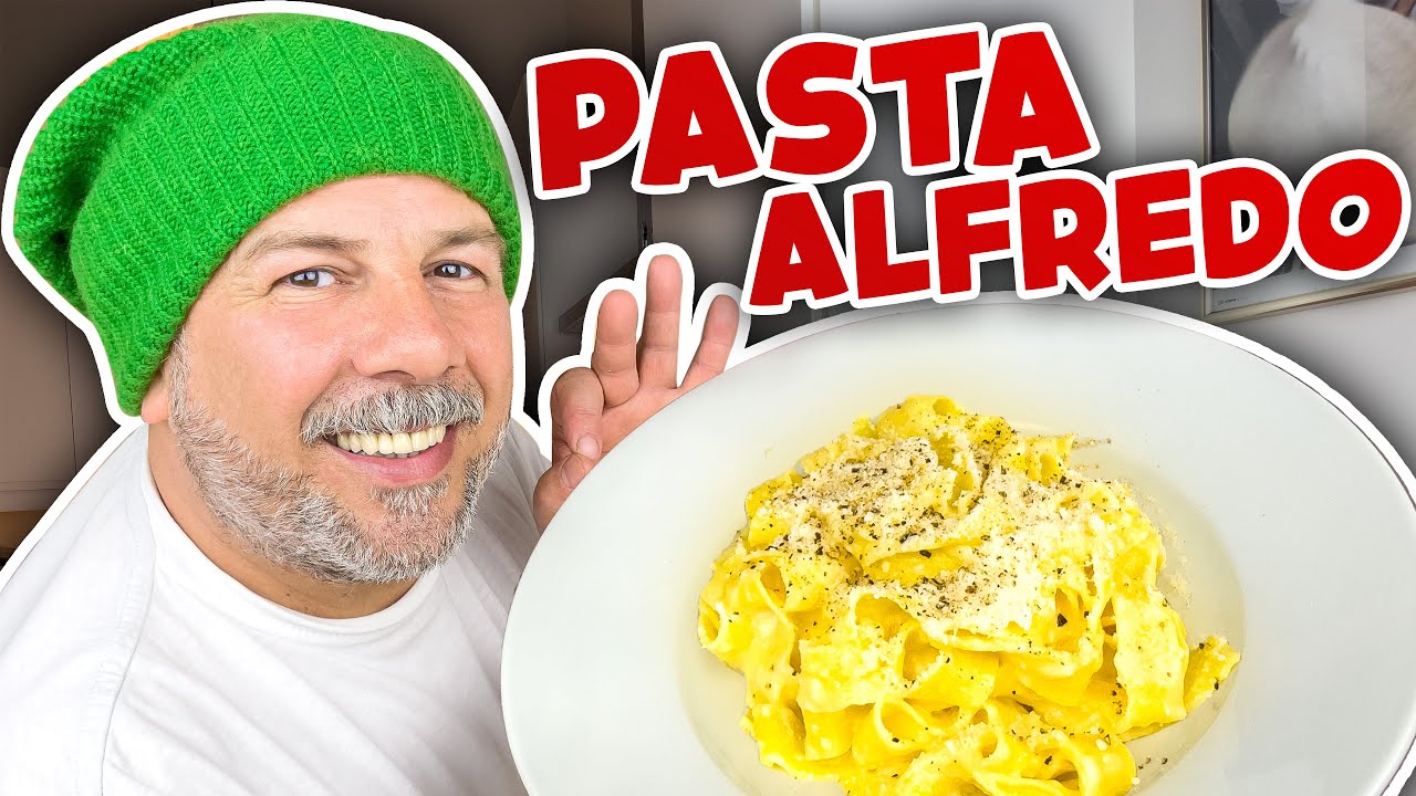 Original PASTA ALFREDO Rezept von Luigi (macht glücklich in 5 Minuten)