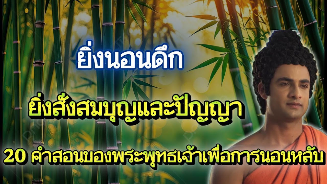 ยิ่งนอนดึก ยิ่งสั่งสมบุญและปัญญา ด้วย 20 คำสอนของพระพุทธเจ้าสำหรับการนอนหลับของคุณ