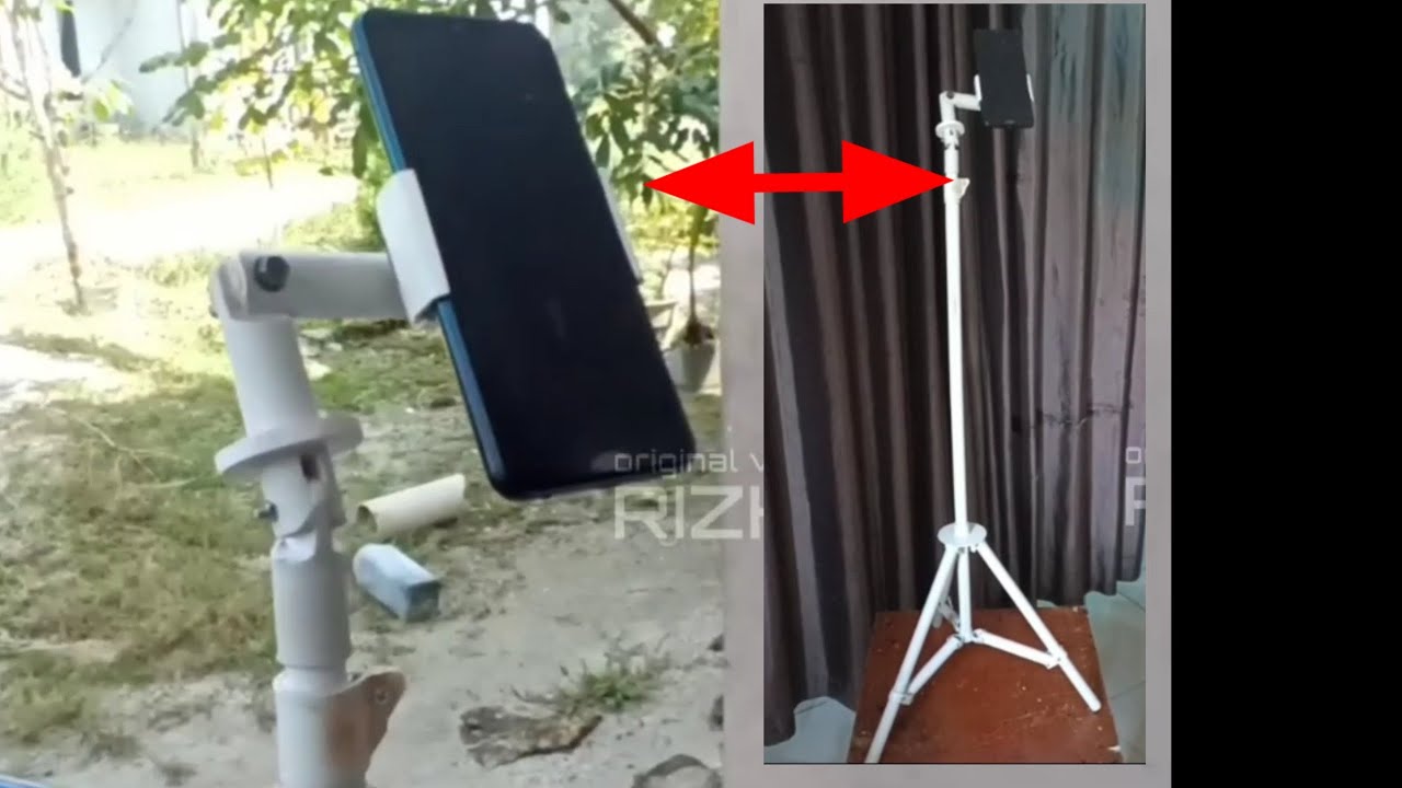 Ide membuat tripod hp dari paralon/pvc bekas