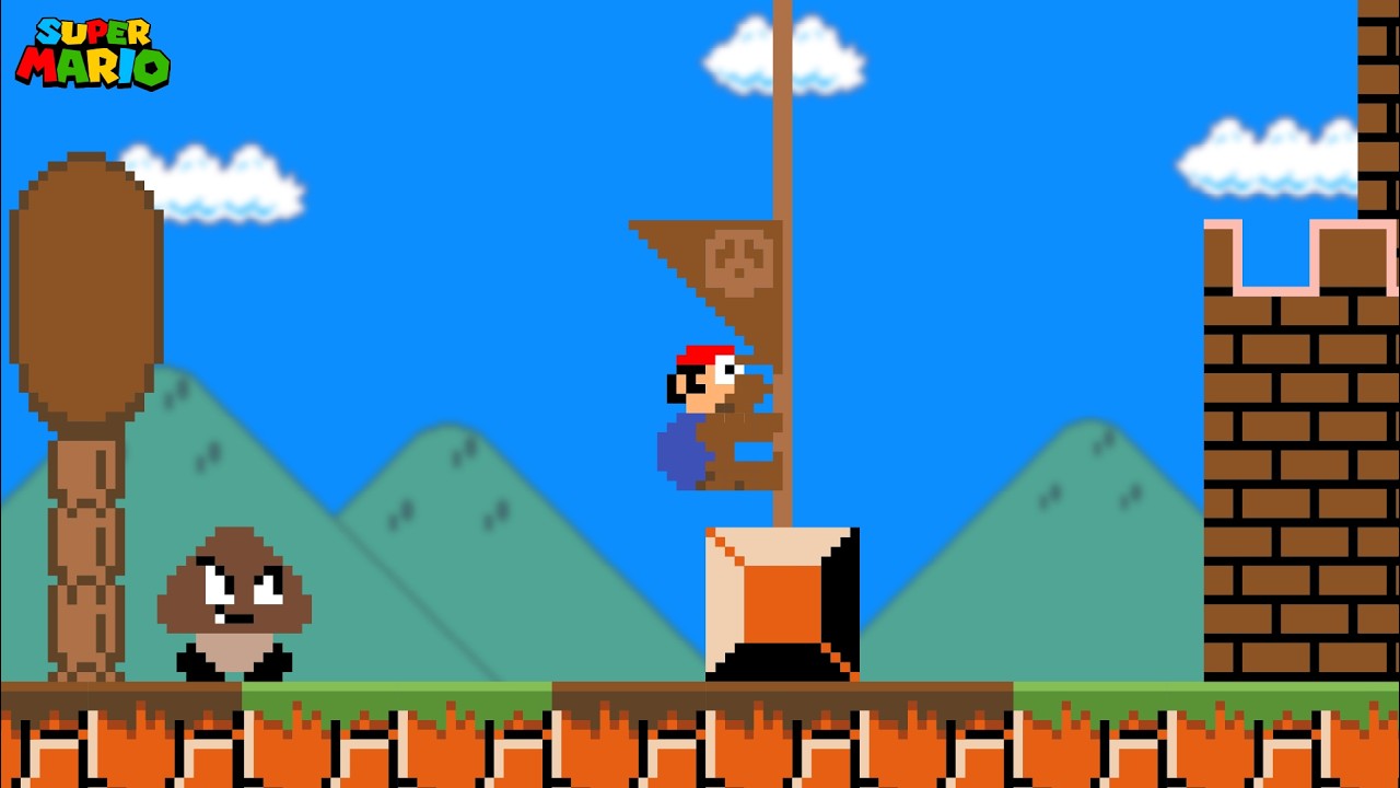 Mario Can't Touch the Color BROWN!