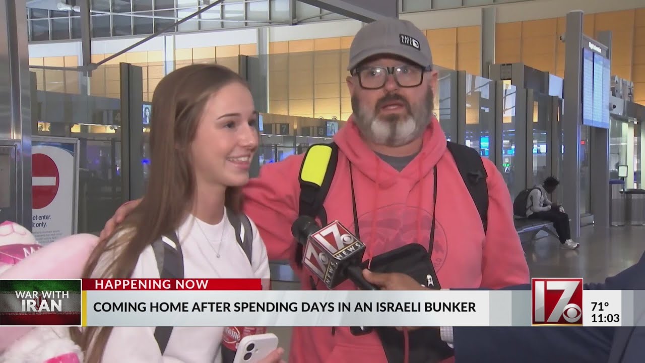 NC father, daughter return home after hiding in Israeli bunker