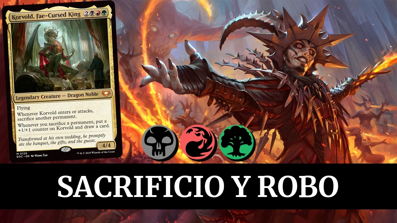 Roba cartas sacrificando permanentes - Korvold, rey maldito por las hadas | Brawl MTG Arena