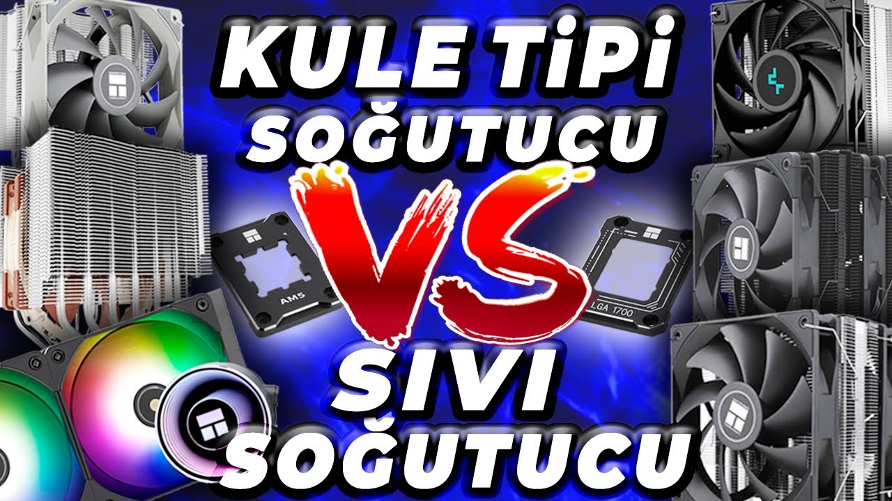 Kule Tipi VS Sıvı Soğutma! İŞLEMCİ SOĞUTUCU KIYASLAMASI! AMD Intel Cpu Secure Frame 5600 7500F 7600X