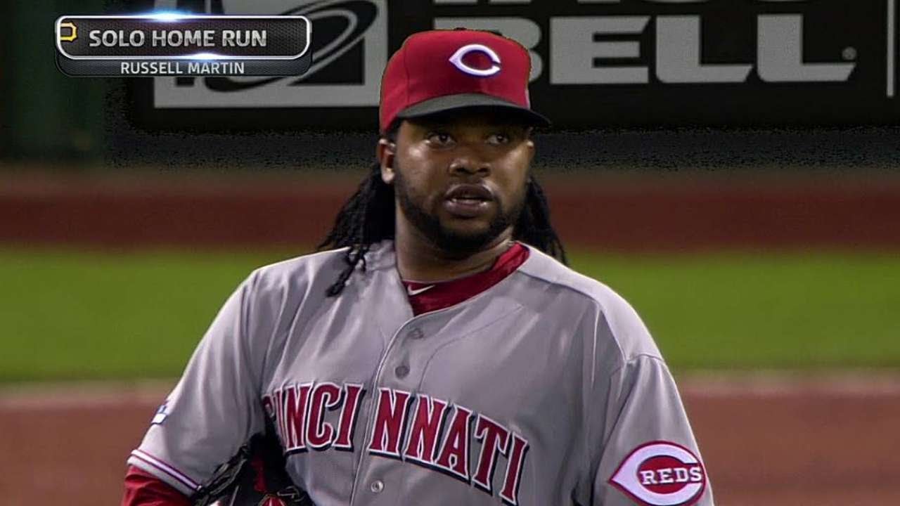 CUETO! CUETO! CUETO! Pirates fans get under Johnny Cueto's skin in the 2013 NL Wild Card Game!