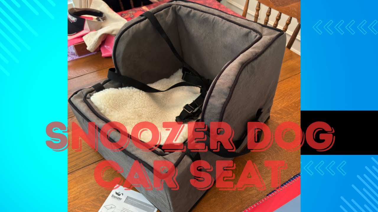 Snoozer High Back Center Console Dog Car Seat - open and Install