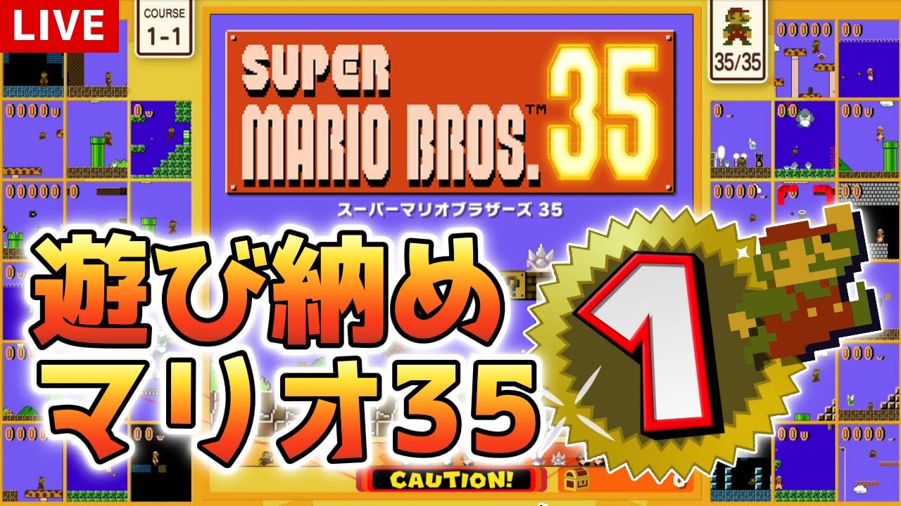 強者が多すぎて全然1位が取れないマリオ35