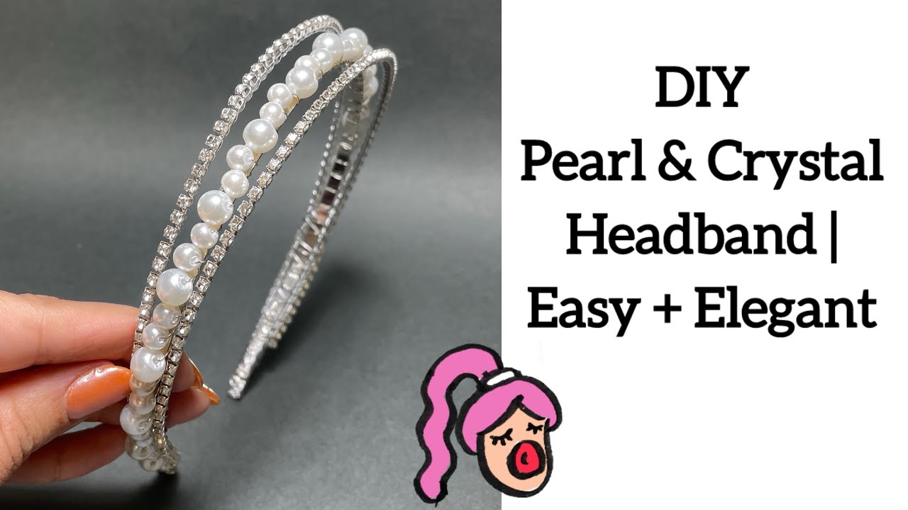 ✨ DIY Elegant Pearl & Rhinestone Headband | Easy Luxury Hair Accessory