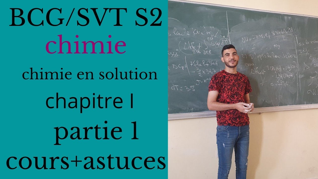Chimie en solution BCG chapitre I partie 1