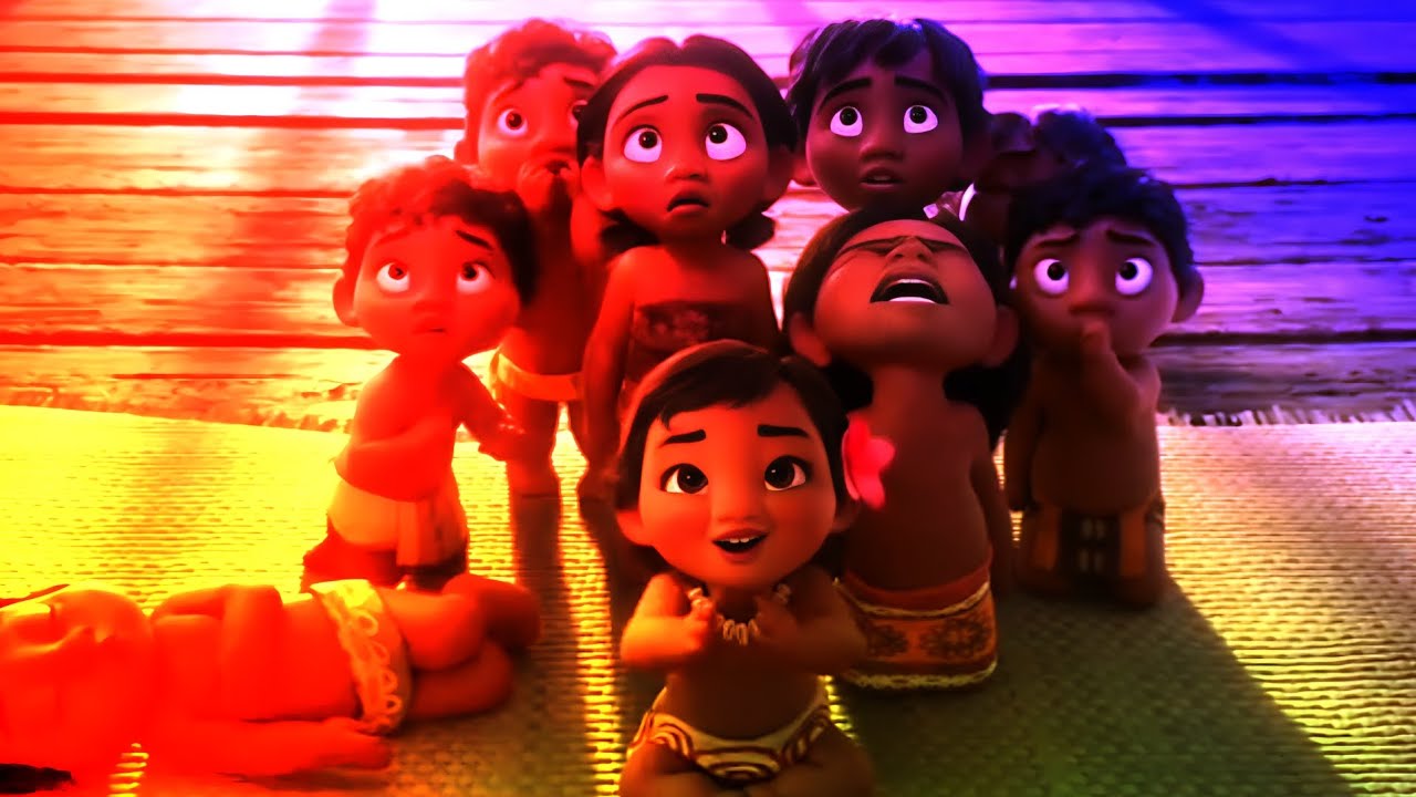 Moana - Gramma Tala Scary Story to Kids!!! | Sponsored by Gamavission Csupo Effects 