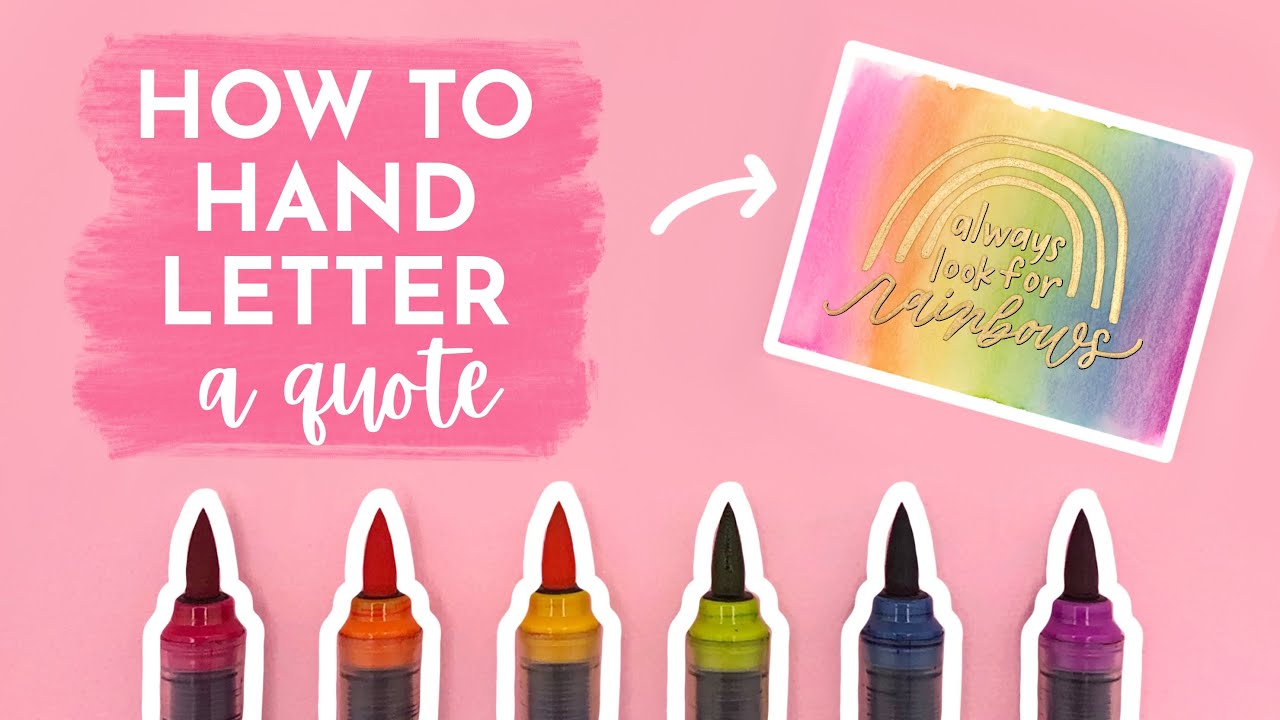 HOW TO HAND LETTER A QUOTE | Laying out a quote for hand lettering beginners