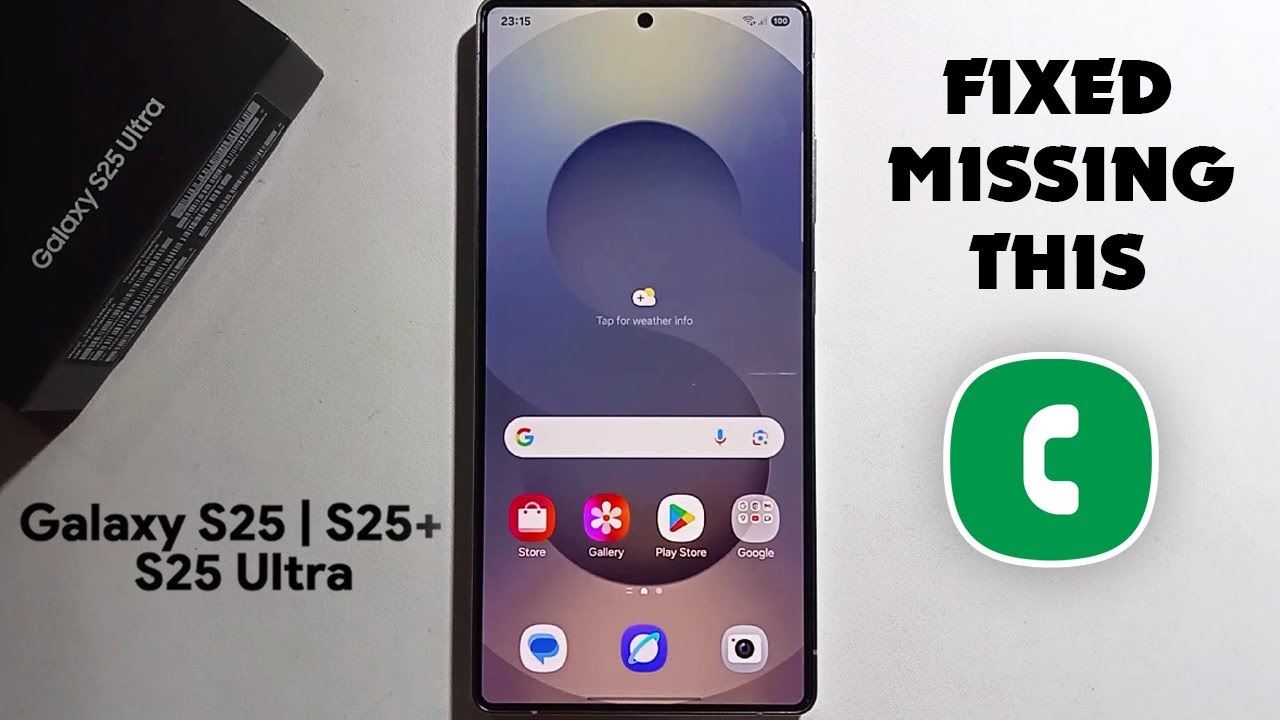 (Fix Missing Phone icon) How To Restore Phone Icon On Samsung Galaxy S25/S25+/S25 Ultra