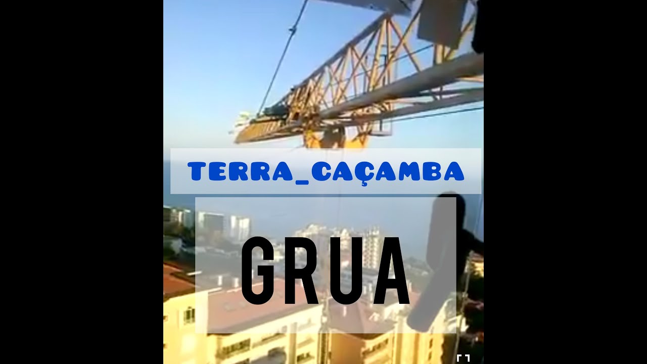 GRUA CARREGANDO TERRA - CA&Ccedil;AMBA / JEFFERSON GRUISTA/ GUINDASTE/ ILHA DA MADEIRA