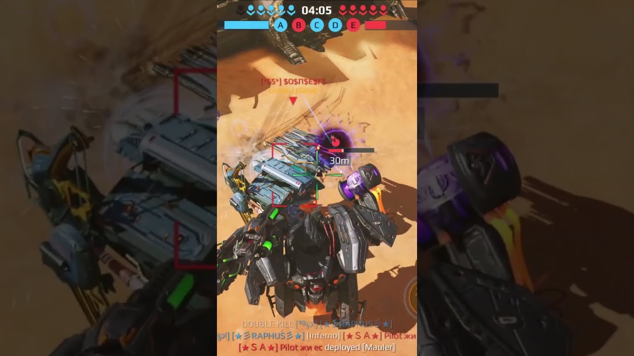 Mauler vs 3 Titans #warrobots War Robots