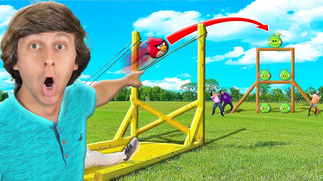 ANGRY BIRDS в реальной жизни за 5000 долларов!!