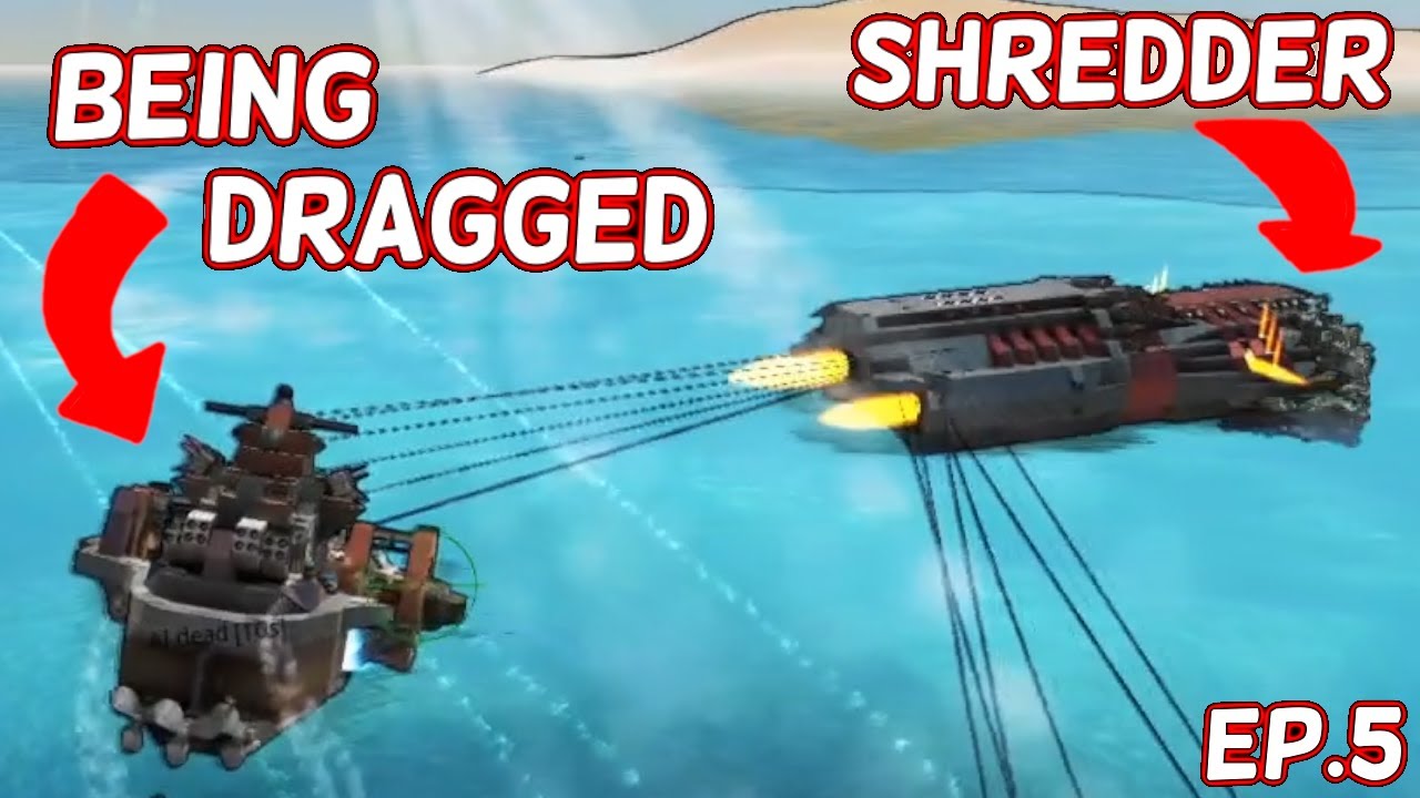 Dragging & Shredding Enemies For Fun & Efficiency | Part 5 | Campaign | From The Depths 2021