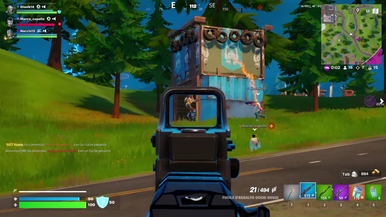 Fortnite rientro zero costruzioni vittoria reale