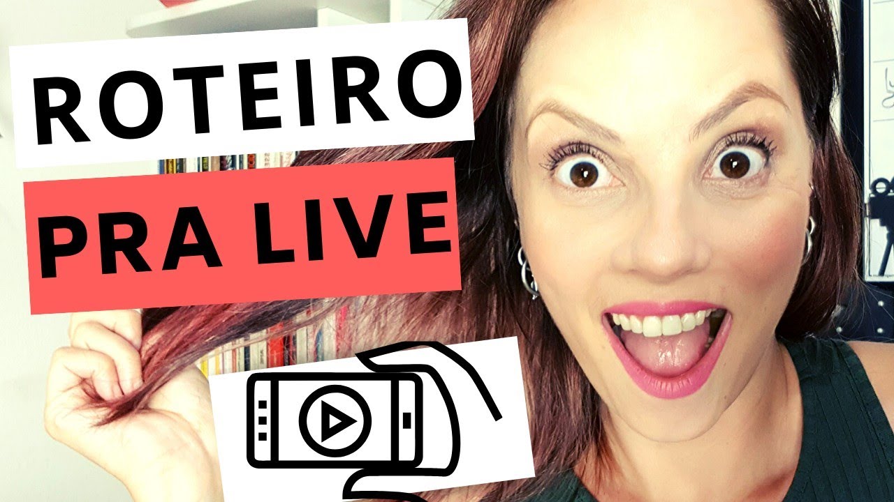 Modelo de ROTEIRO para LIVES passo a passo (aulão ao vivo)