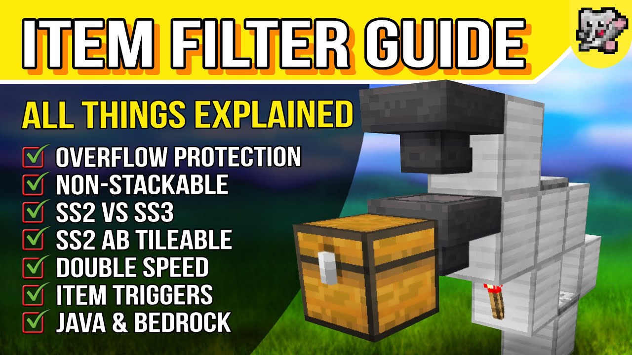 Item Sorter Explained Minecraft Bedrock & Java