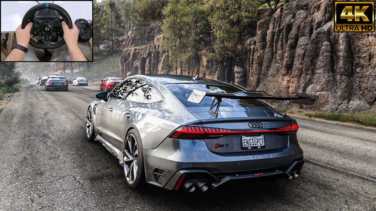 AUDI RS 7 SPORTBACK VS Supercars - Forza Horizon 5 | Logitech G923 Steering Wheel