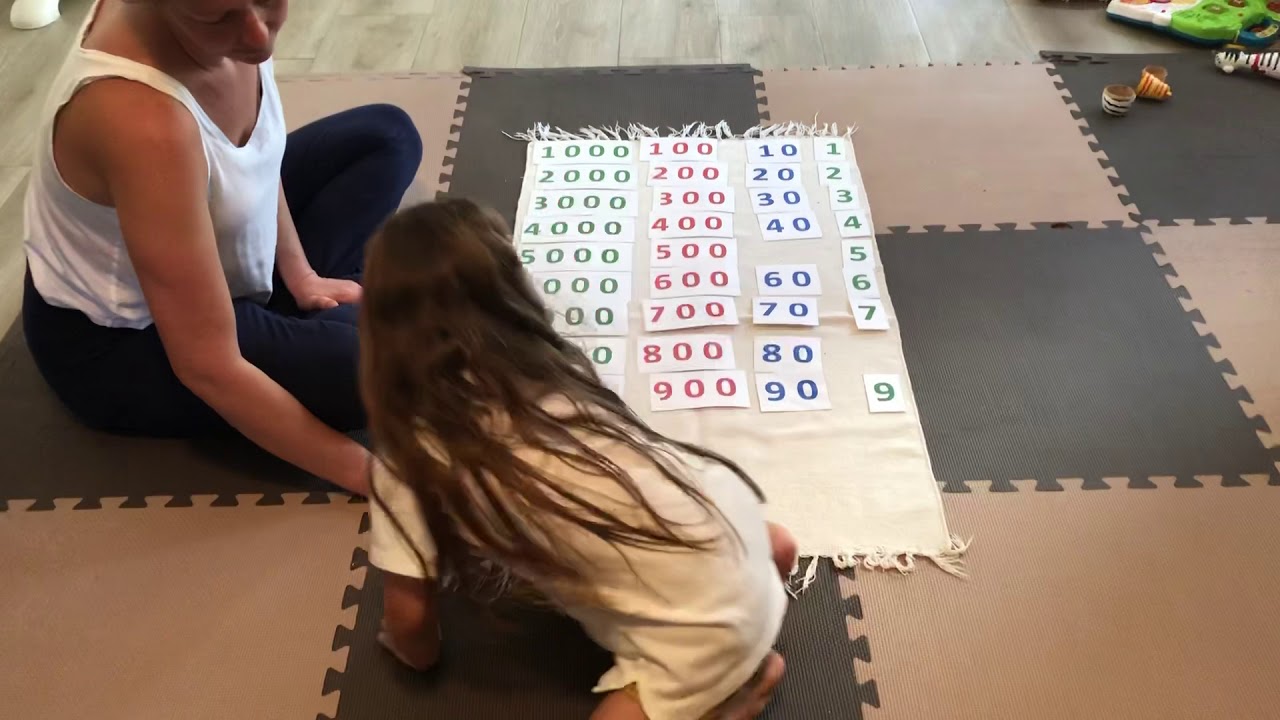 Montessori Large Number Cards
